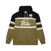 Buffalo Bills Vintage Logo Head Coach Hoodie - Olive on sale