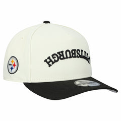 Pittsburgh Steelers New Era Upside Down 9FIFTY A-Frame Snapback Hat - Cream cheap