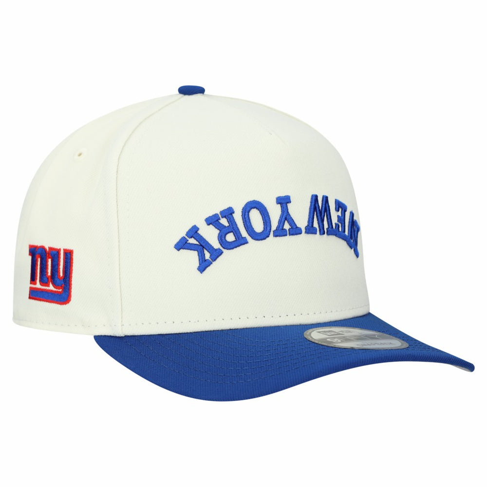 New York Giants New Era Upside Down 9FIFTY A-Frame Snapback Hat - Cream outlet