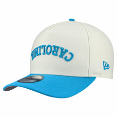 Carolina Panthers New Era Upside Down 9FIFTY A-Frame Snapback Hat - Cream sale