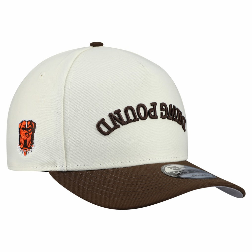Cleveland Browns New Era Upside Down 9FIFTY A-Frame Snapback Hat - Cream on sale