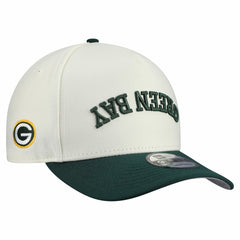Green Bay Packers New Era Upside Down 9FIFTY A-Frame Snapback Hat - Cream outlet