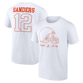 Shedeur Sanders Cleveland Browns Outline Player T-Shirt - White outlet
