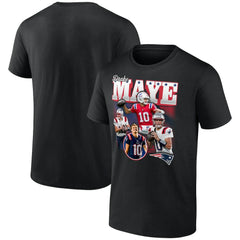 Drake Maye New England Patriots Notorious T-Shirt - Black on sale