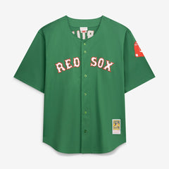David Ortiz Boston Red Sox Big & Tall Cooperstown Collection Mesh Batting Practice Jersey - Kelly Green | Mitchell & Ness