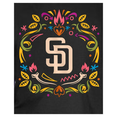 San Diego Padres Youth Día de los Muertos T-Shirt - Black | New Era