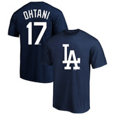 Shohei Ohtani Los Angeles Dodgers Profile Big & Tall Player Name & Number T-Shirt - Navy