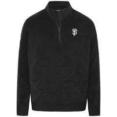 San Francisco Giants Levelwear Women's Camden Insignia 2.0 Quarter-Zip Jacket - Black