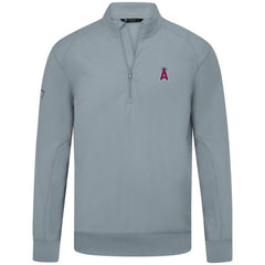 Los Angeles Angels Levelwear Upright Insignia Tri-Blend Quarter-Zip Pullover - Gray