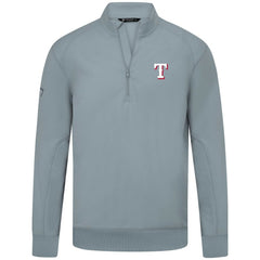 Texas Rangers Levelwear Upright Insignia Tri-Blend Quarter-Zip Pullover - Gray