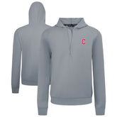 Cleveland Guardians Levelwear Technic Insignia Quarter-Zip Hoodie - Gray
