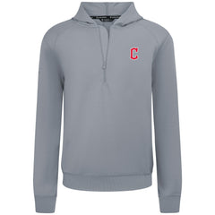 Cleveland Guardians Levelwear Technic Insignia Quarter-Zip Hoodie - Gray