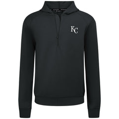 Kansas City Royals Levelwear Technic Insignia Quarter-Zip Hoodie - Black