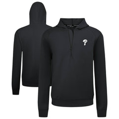 Philadelphia Phillies Levelwear Technic Insignia Quarter-Zip Hoodie - Black