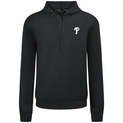 Philadelphia Phillies Levelwear Technic Insignia Quarter-Zip Hoodie - Black
