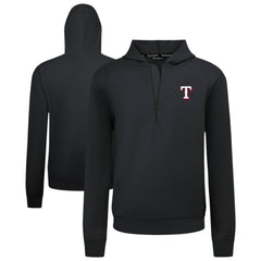 Texas Rangers Levelwear Technic Insignia Quarter-Zip Hoodie - Black