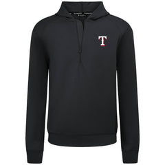 Texas Rangers Levelwear Technic Insignia Quarter-Zip Hoodie - Black