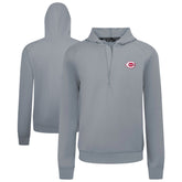 Cincinnati Reds Levelwear Technic Insignia Quarter-Zip Hoodie - Gray