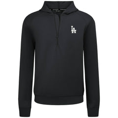 Los Angeles Dodgers Levelwear Technic Insignia Quarter-Zip Hoodie - Black