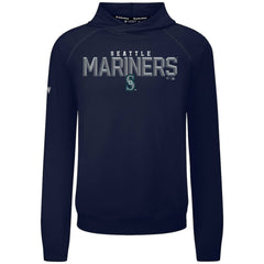 Seattle Mariners Levelwear Mandate Carve Tri-Blend Hoodie - Navy