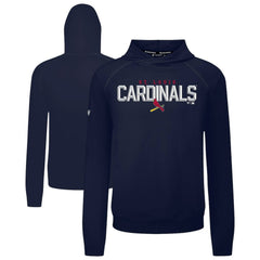 St. Louis Cardinals Levelwear Mandate Carve Tri-Blend Hoodie - Navy