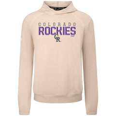 Colorado Rockies Levelwear Mandate Carve Tri-Blend Hoodie - Khaki
