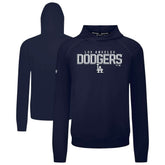 Los Angeles Dodgers Levelwear Mandate Carve Tri-Blend Hoodie - Navy