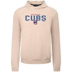Chicago Cubs Levelwear Mandate Carve Tri-Blend Hoodie - Khaki
