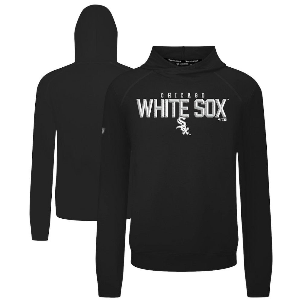 Chicago White Sox Levelwear Mandate Carve Tri-Blend Hoodie - Black