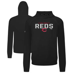 Cincinnati Reds Levelwear Mandate Carve Tri-Blend Hoodie - Black
