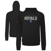 Kansas City Royals Levelwear Mandate Carve Tri-Blend Hoodie - Black