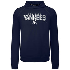 New York Yankees Levelwear Mandate Carve Tri-Blend Hoodie - Navy