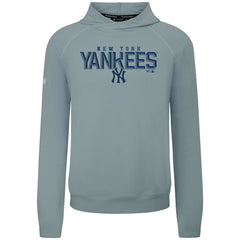 New York Yankees Levelwear Mandate Carve Tri-Blend Hoodie - Gray
