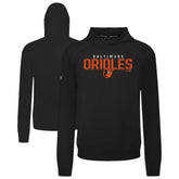 Baltimore Orioles Levelwear Mandate Carve Tri-Blend Hoodie - Black