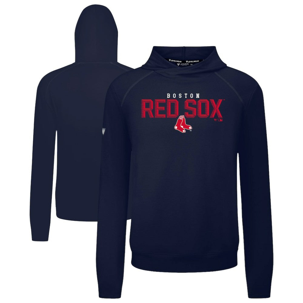 Boston Red Sox Levelwear Mandate Carve Tri-Blend Hoodie - Navy