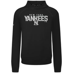 New York Yankees Levelwear Mandate Carve Tri-Blend Hoodie - Black