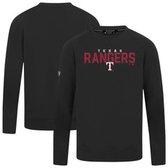 Texas Rangers Levelwear Mandate Carve Tri-Blend Sweatshirt - Black