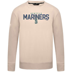 Seattle Mariners Levelwear Mandate Carve Tri-Blend Sweatshirt - Khaki