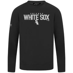 Chicago White Sox Levelwear Mandate Carve Tri-Blend Sweatshirt - Black