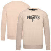 Pittsburgh Pirates Levelwear Mandate Carve Tri-Blend Sweatshirt - Khaki