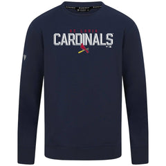 St. Louis Cardinals Levelwear Mandate Carve Tri-Blend Sweatshirt - Navy