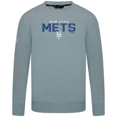 New York Mets Levelwear Mandate Carve Tri-Blend Sweatshirt - Gray