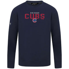 Chicago Cubs Levelwear Mandate Carve Tri-Blend Sweatshirt - Navy