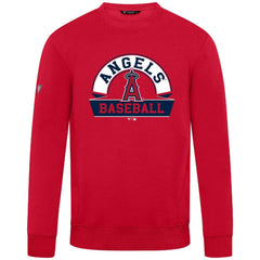 Los Angeles Angels Levelwear Zane Banner Arch Sweatshirt - Red