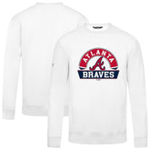 Atlanta Braves Levelwear Zane Banner Arch Sweatshirt - White