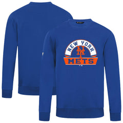 New York Mets Levelwear Zane Banner Arch Sweatshirt - Royal