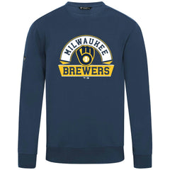 Milwaukee Brewers Levelwear Zane Banner Arch Sweatshirt - Navy