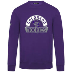 Colorado Rockies Levelwear Zane Banner Arch Sweatshirt - Purple