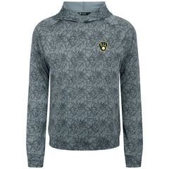 Milwaukee Brewers Levelwear Albatross Raglan Hoodie - Gray