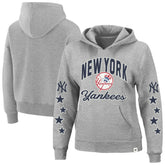 New York Yankees Women's Plus Size Starry Eye Hoodie - Heather Gray | 47 brand